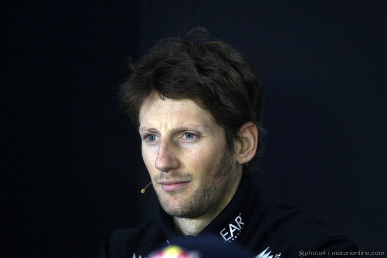 GP CINA, 11.04.2013- Conferenza Stampa, Romain Grosjean (FRA) Lotus F1 Team E21 