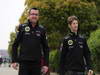 GP CINA, 11.04.2013- Eric Boullier (FRA), Team Manager, Lotus F1 Team e Romain Grosjean (FRA) Lotus F1 Team E21 