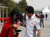 GP CINA, 11.04.2013- Sergio Perez (MEX) McLaren MP4-28 with a fan.