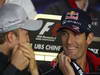 GP CINA, 11.04.2013- Conferenza Stampa, Nico Rosberg (GER) Mercedes AMG F1 W04 e Mark Webber (AUS) Red Bull Racing RB9 