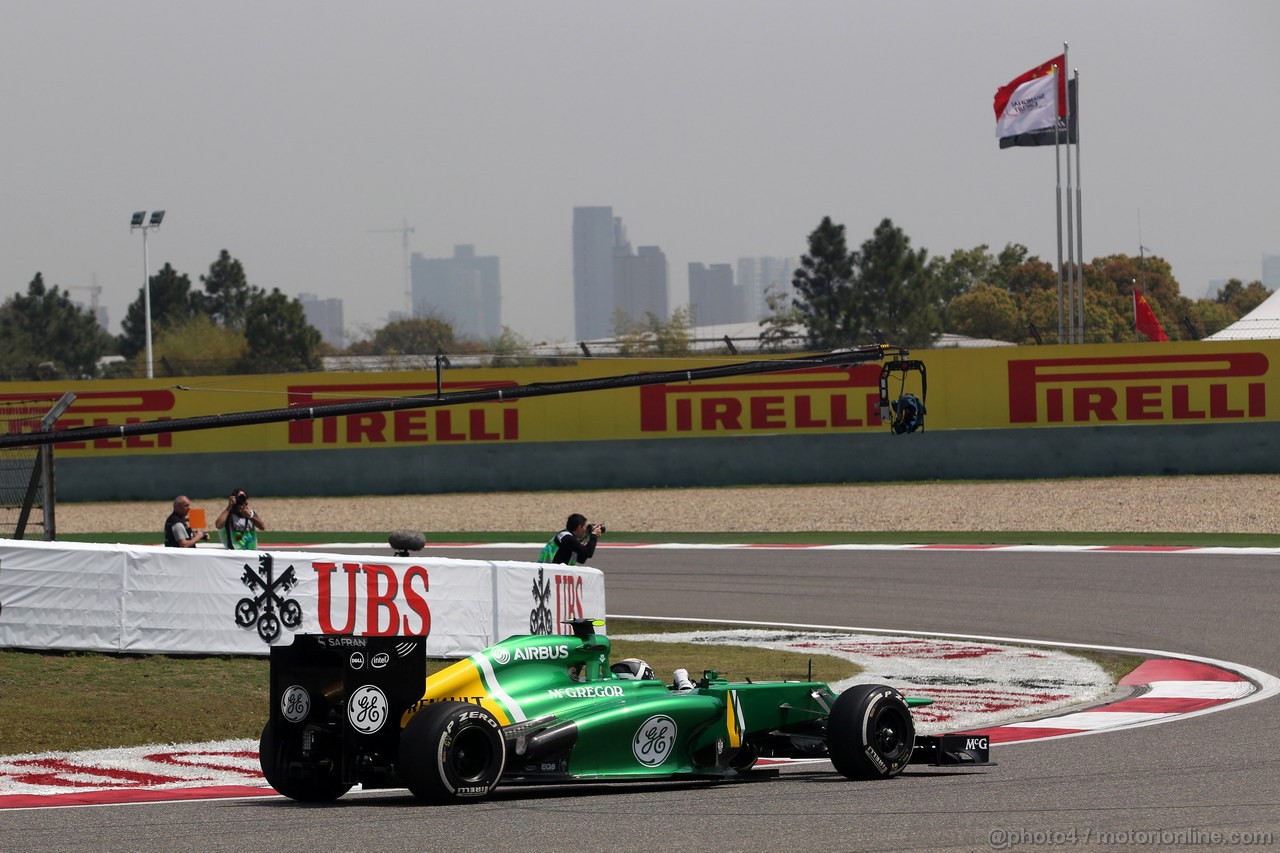 GP CINA, 13.04.2013- Prove Libere 3, Giedo Van der Garde (NED), Caterham F1 Team CT03 