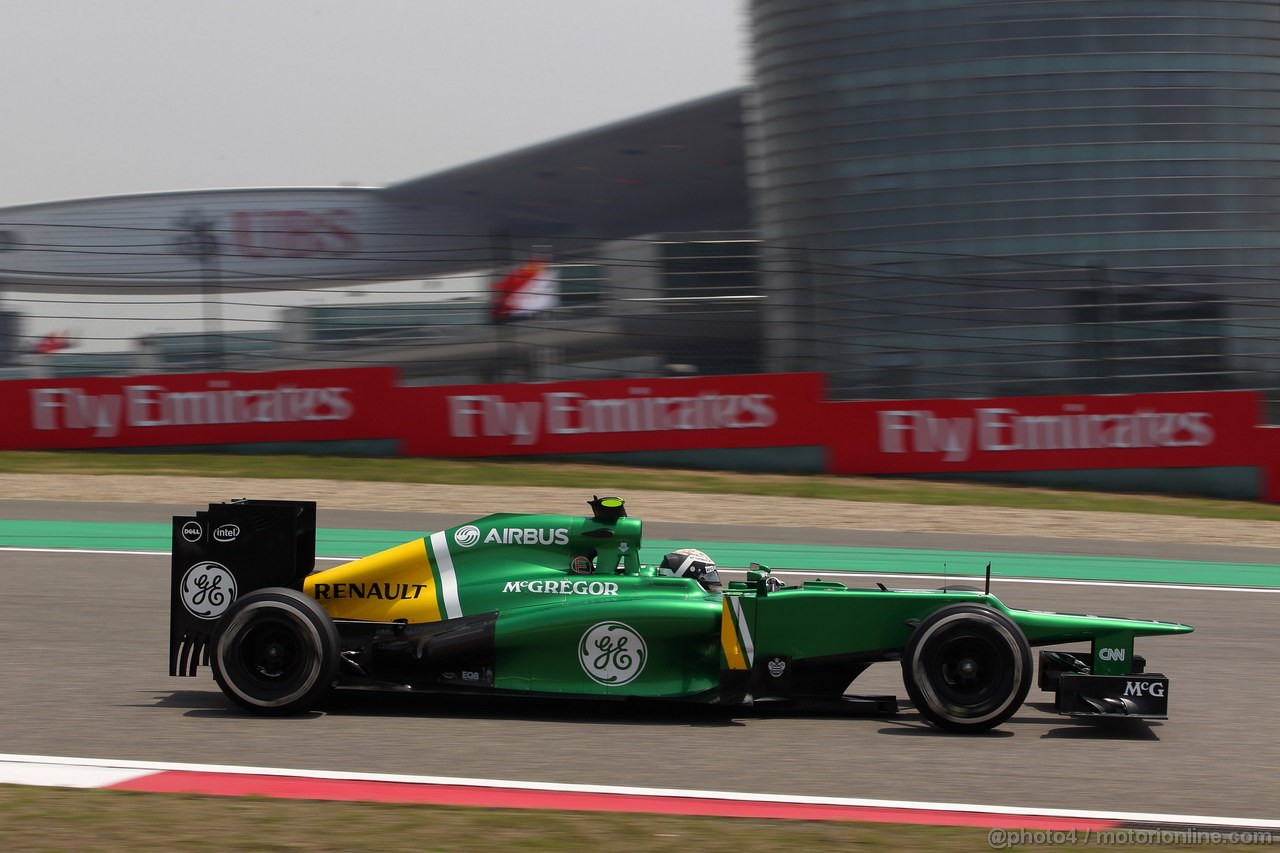 GP CINA, 13.04.2013- Prove Libere 3, Giedo Van der Garde (NED), Caterham F1 Team CT03 