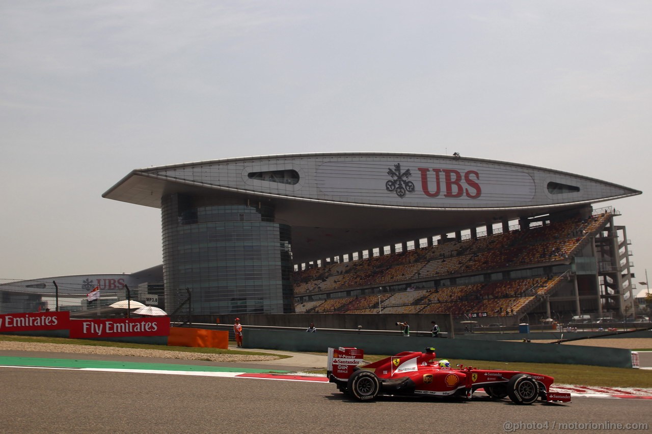 GP CINA, 13.04.2013- Prove Libere 3, Felipe Massa (BRA) Ferrari F138 