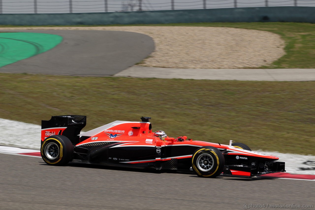 GP CINA, 13.04.2013- Prove Libere 3, Jules Bianchi (FRA) Marussia F1 Team MR02 