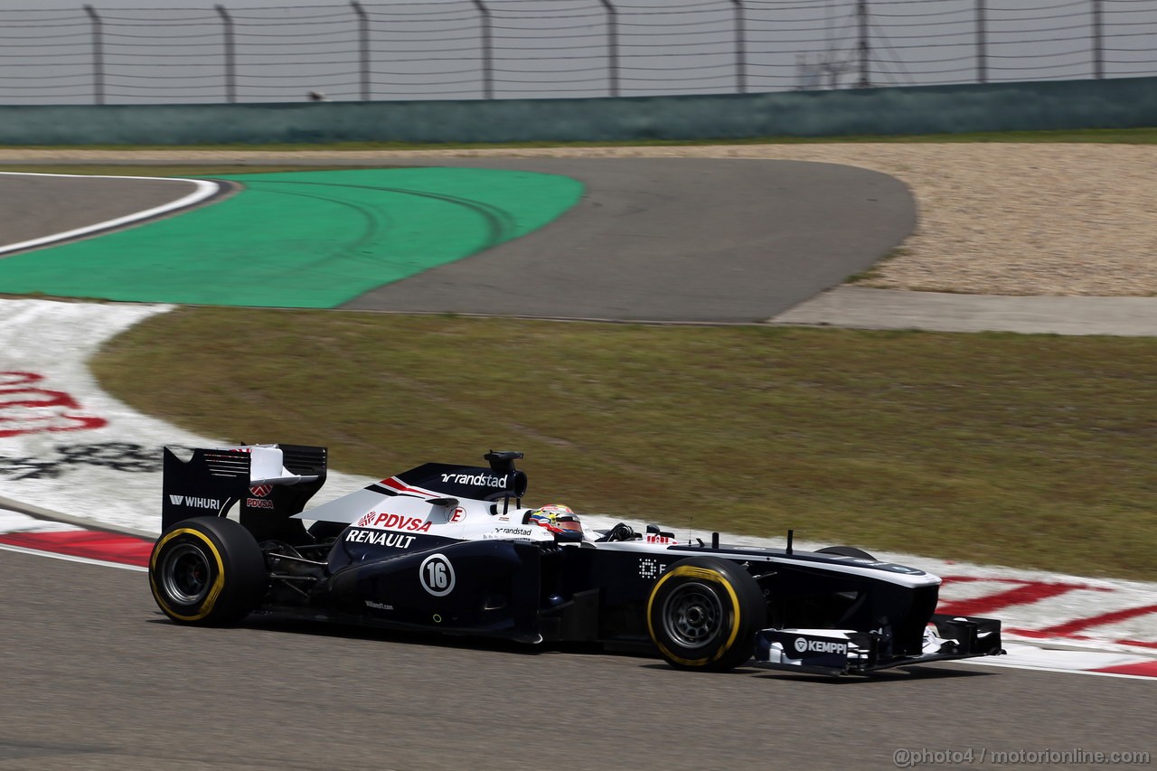 GP CINA, 13.04.2013- Prove Libere 3, Pastor Maldonado (VEN) Williams F1 Team FW35 