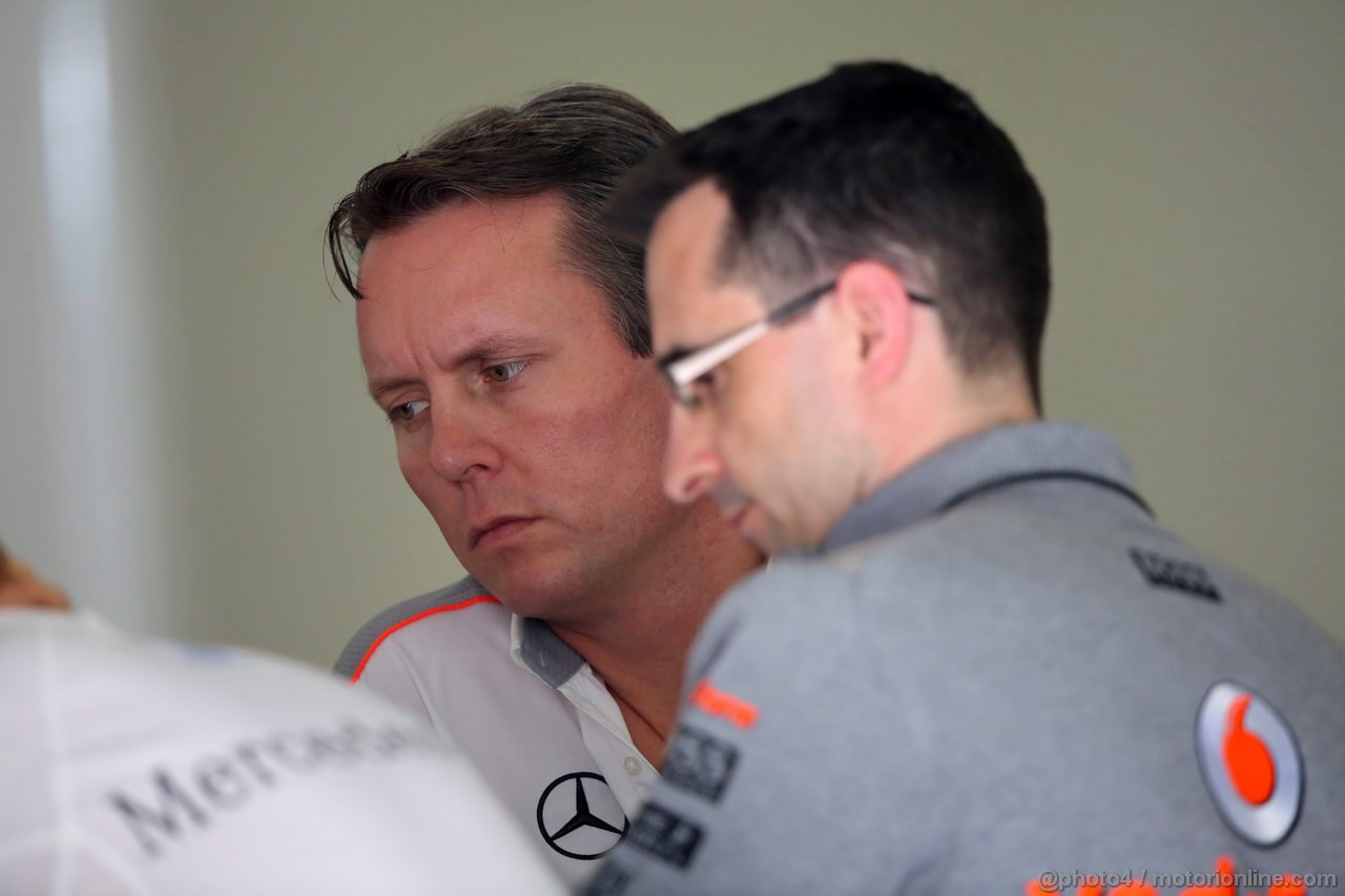 GP CINA, 13.04.2013- Prove Libere 3, Sam Michael (AUS) McLaren Sporting Director 