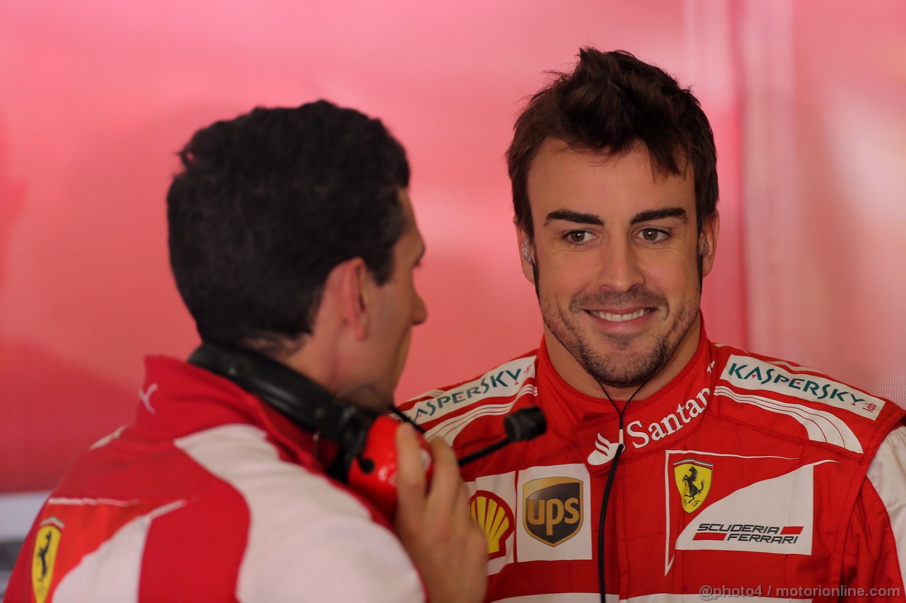 GP CINA, 13.04.2013- Prove Libere 3, Fernando Alonso (ESP) Ferrari F138 