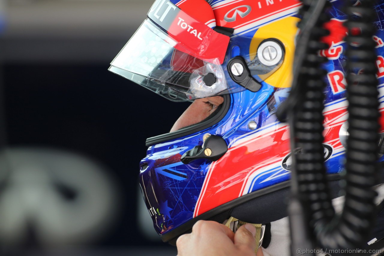 GP CINA, 13.04.2013- Prove Libere 3, Mark Webber (AUS) Red Bull Racing RB9 