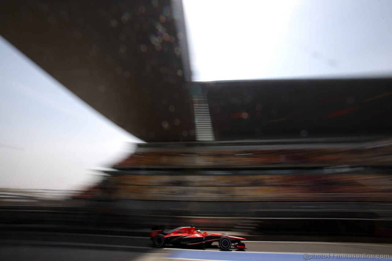 GP CINA, 13.04.2013- Prove Libere 3, Jules Bianchi (FRA) Marussia F1 Team MR02 