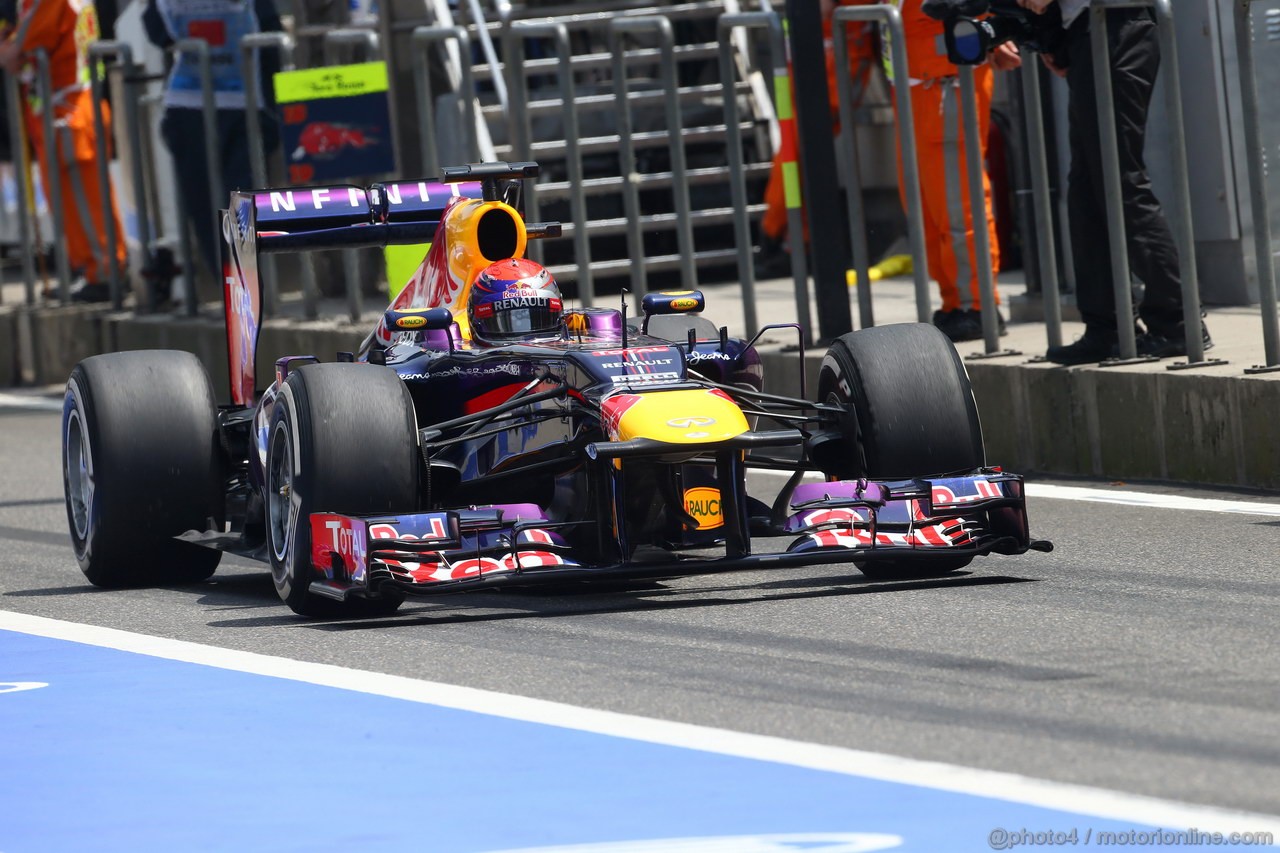 GP CINA, 13.04.2013- Prove Libere 3, Sebastian Vettel (GER) Red Bull Racing RB9 
