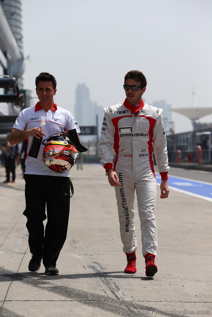 GP CINA, 13.04.2013- Prove Libere 3, Jules Bianchi (FRA) Marussia F1 Team MR02 