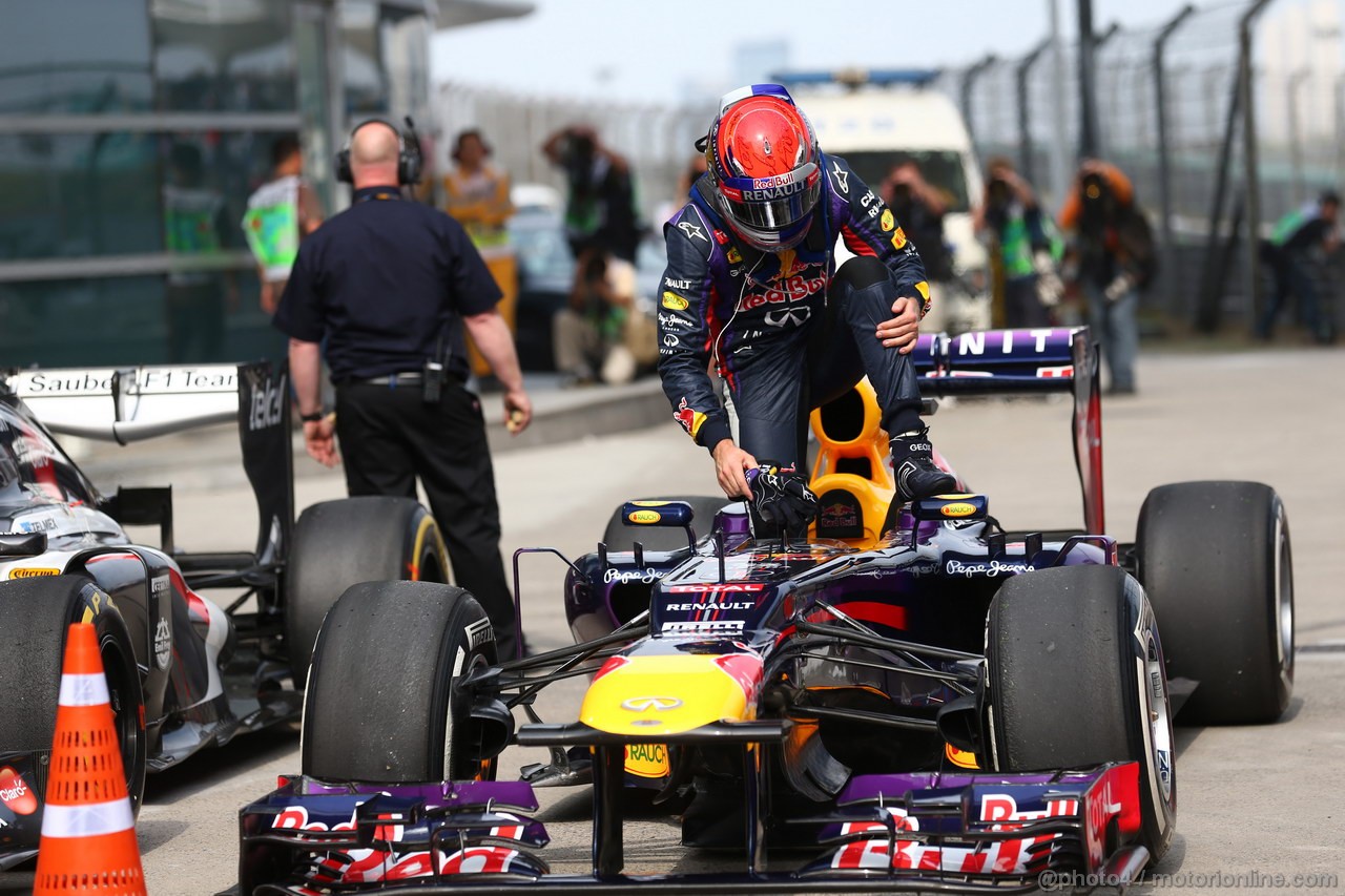 GP CINA, 13.04.2013- Qualifiche, Sebastian Vettel (GER) Red Bull Racing RB9 