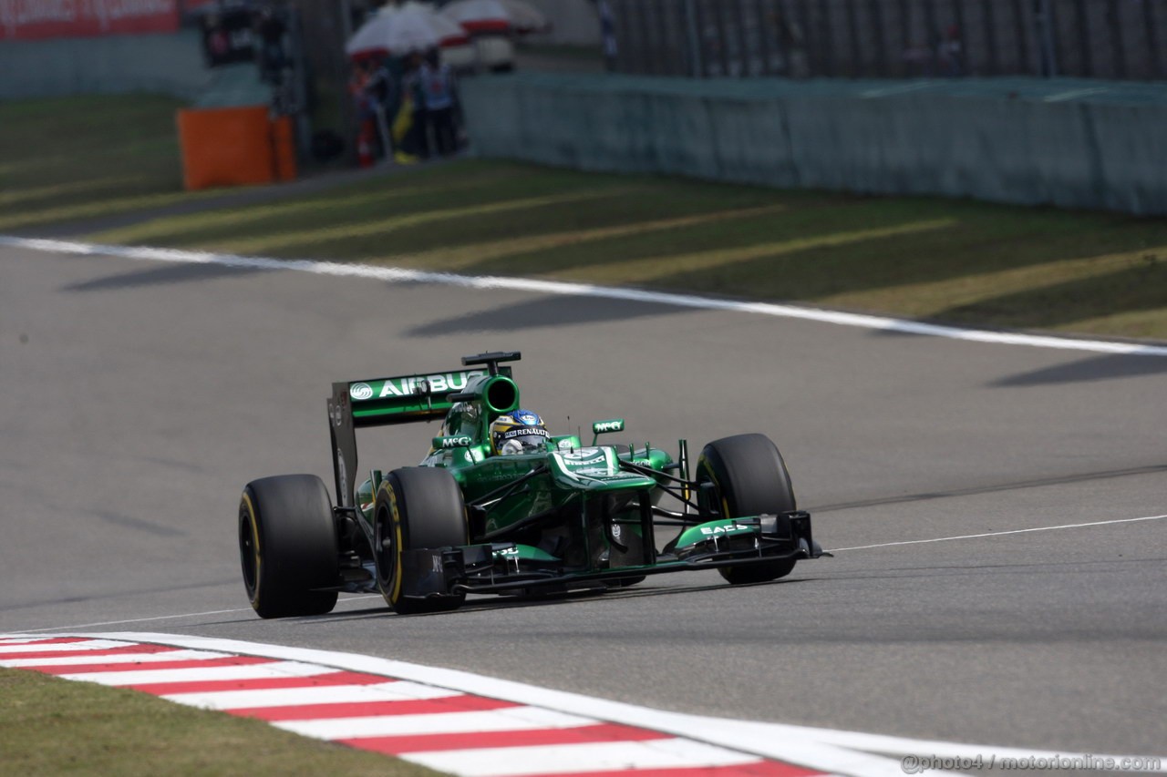 GP CINA, 13.04.2013- Qualifiche, Charles Pic (FRA) Caterham F1 Team CT03 