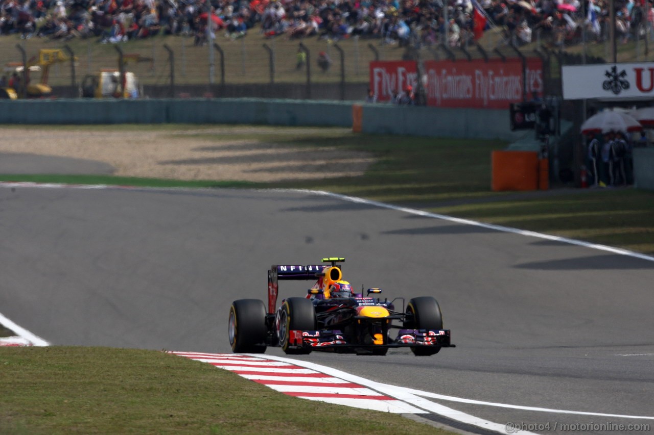 GP CINA, 13.04.2013- Qualifiche, Mark Webber (AUS) Red Bull Racing RB9 