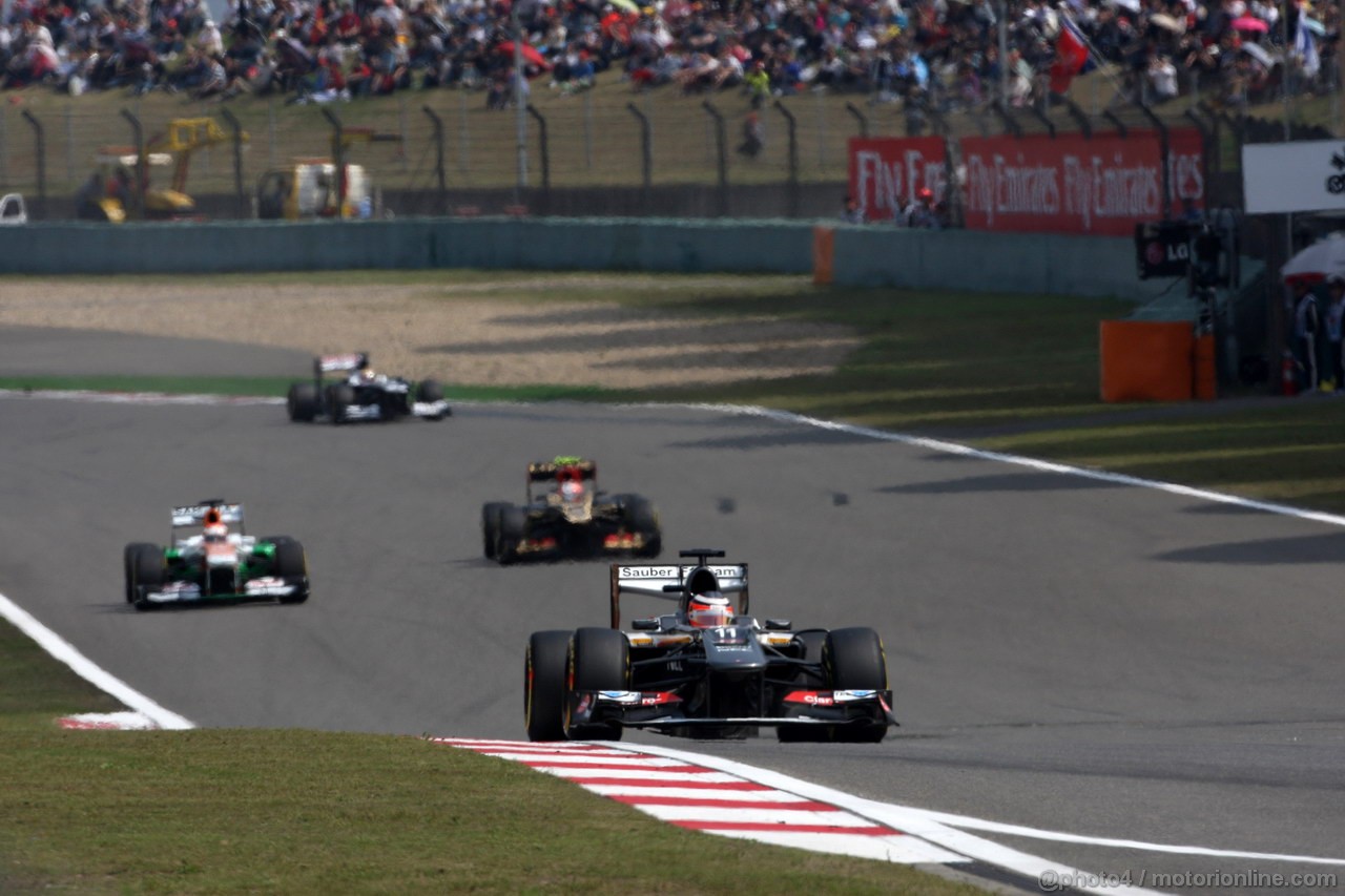 GP CINA, 13.04.2013- Qualifiche, Nico Hulkenberg (GER) Sauber F1 Team C32 