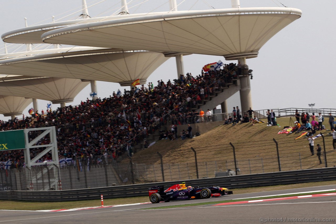 GP CINA, 13.04.2013- Qualifiche, Mark Webber (AUS) Red Bull Racing RB9 