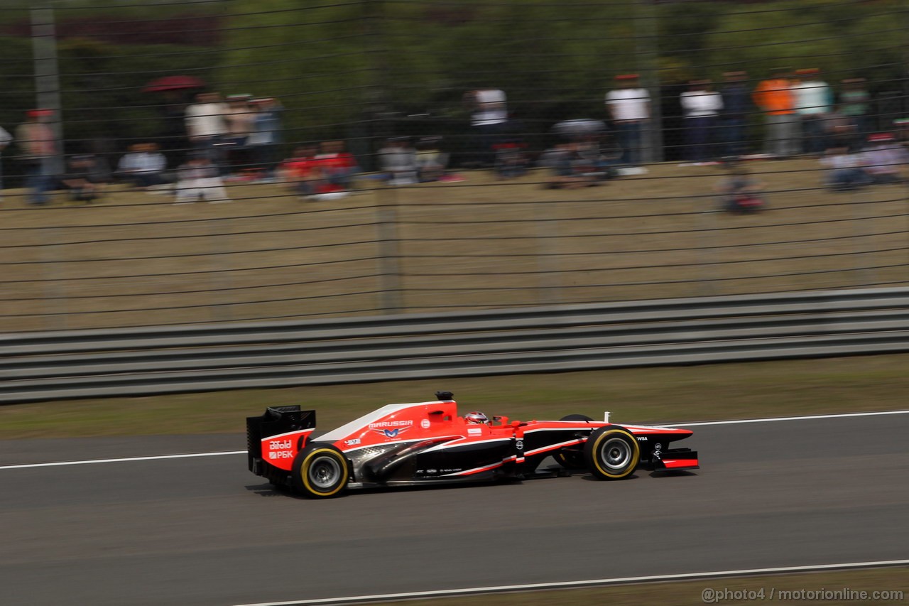 GP CINA, 13.04.2013- Qualifiche, Jules Bianchi (FRA) Marussia F1 Team MR02 