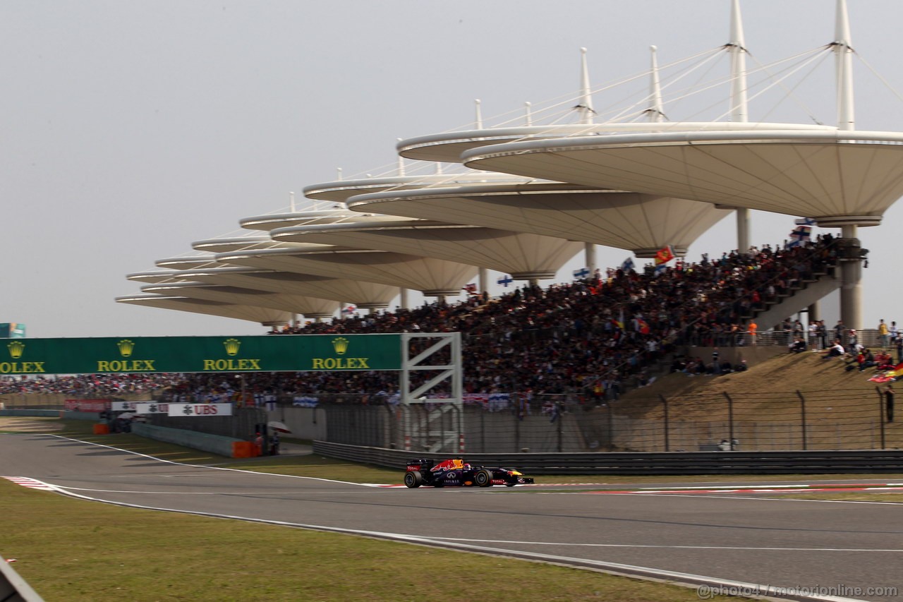 GP CINA, 13.04.2013- Qualifiche, Sebastian Vettel (GER) Red Bull Racing RB9 