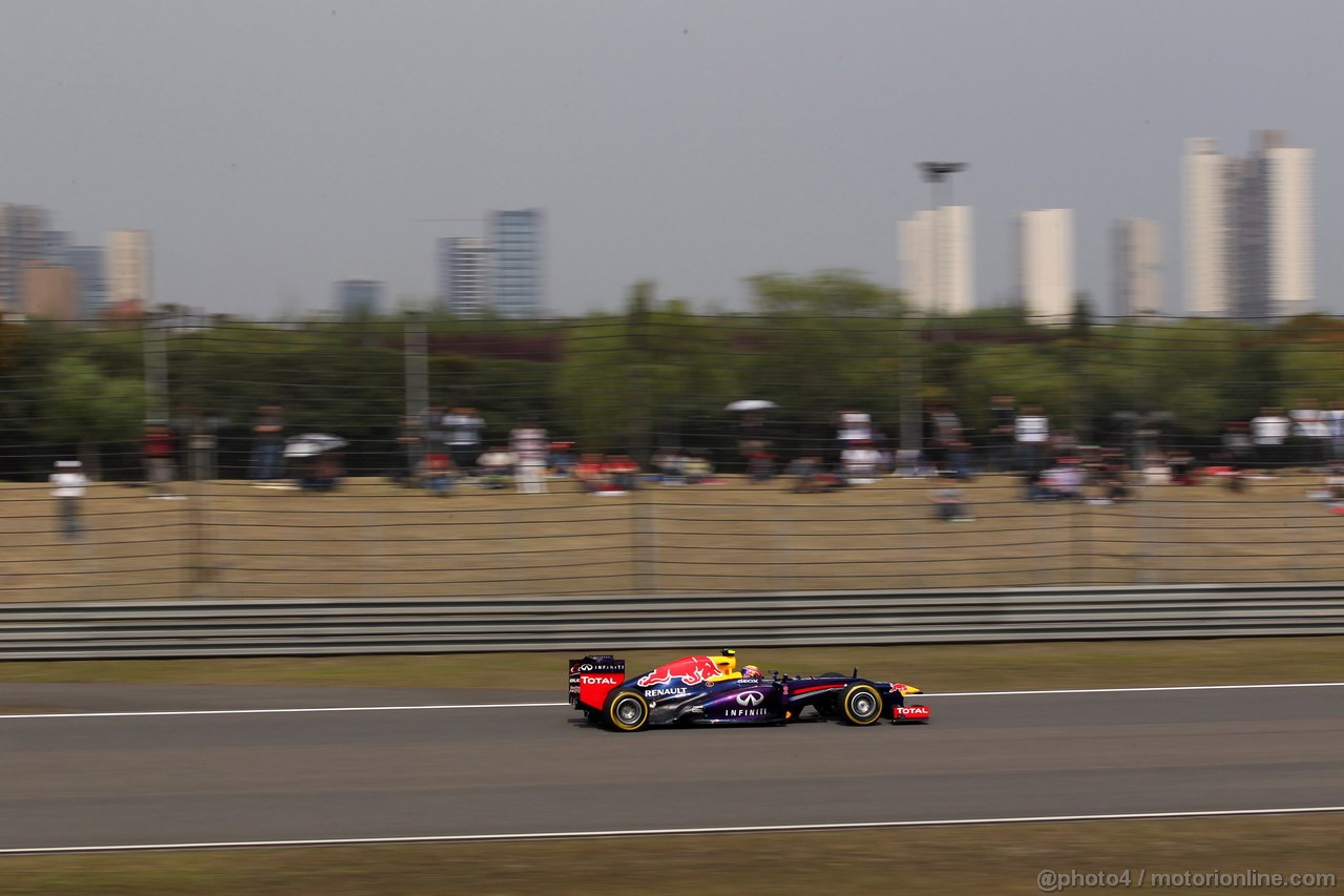 GP CINA, 13.04.2013- Qualifiche, Mark Webber (AUS) Red Bull Racing RB9 