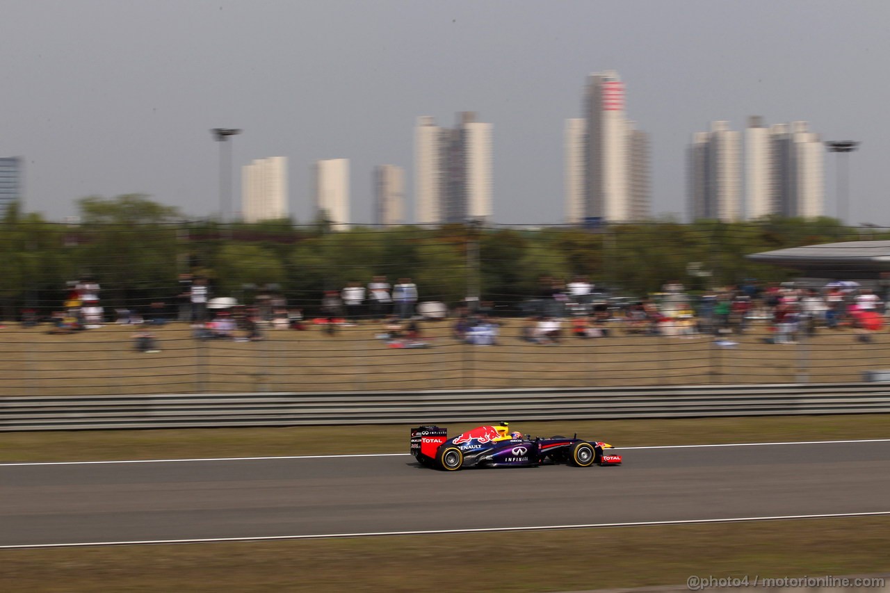 GP CINA, 13.04.2013- Qualifiche, Mark Webber (AUS) Red Bull Racing RB9 