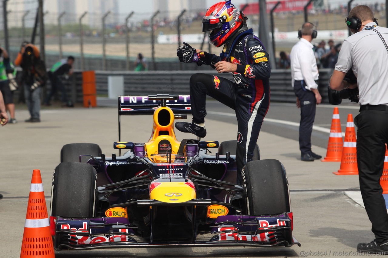 GP CINA, 13.04.2013- Qualifiche, Sebastian Vettel (GER) Red Bull Racing RB9 