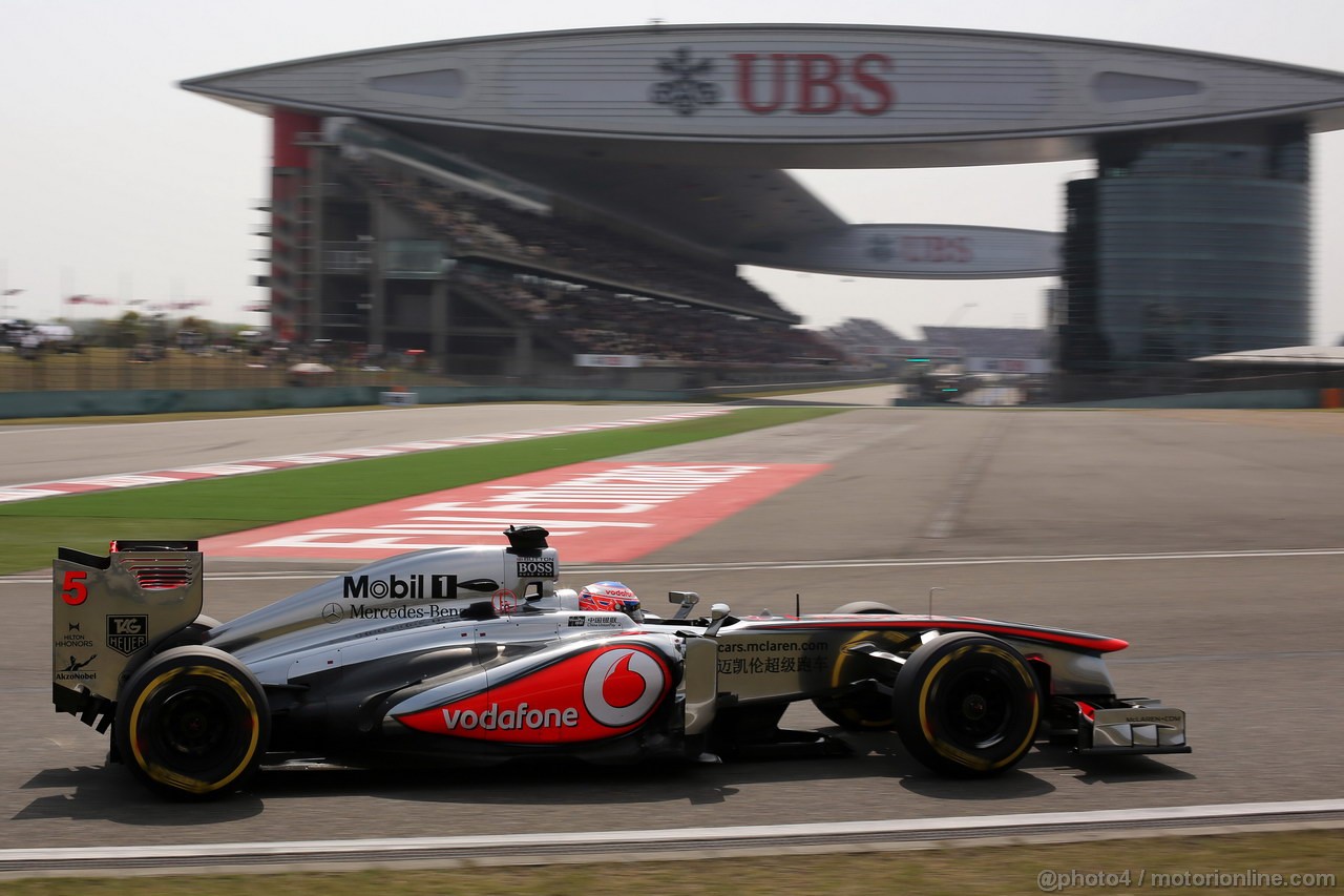 GP CINA, 13.04.2013- Qualifiche, Jenson Button (GBR) McLaren Mercedes MP4-28 