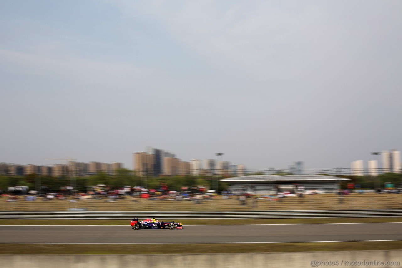 GP CINA, 13.04.2013- Qualifiche, Mark Webber (AUS) Red Bull Racing RB9 