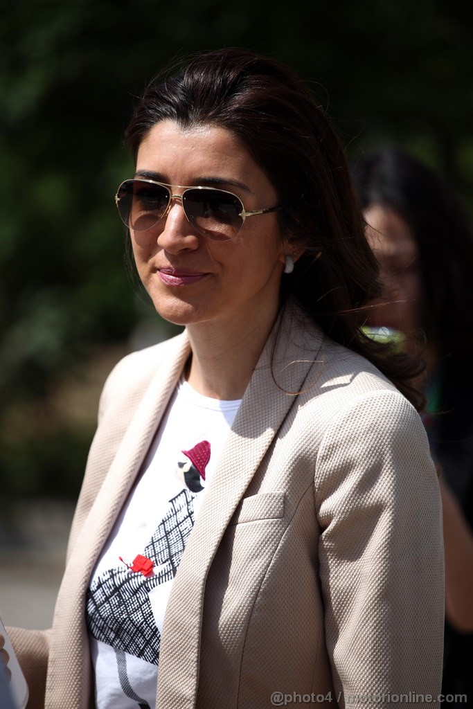GP CINA, 13.04.2013- Qualifiche, Fabiana Flosi (BRA), wife of Bernie Ecclestone 