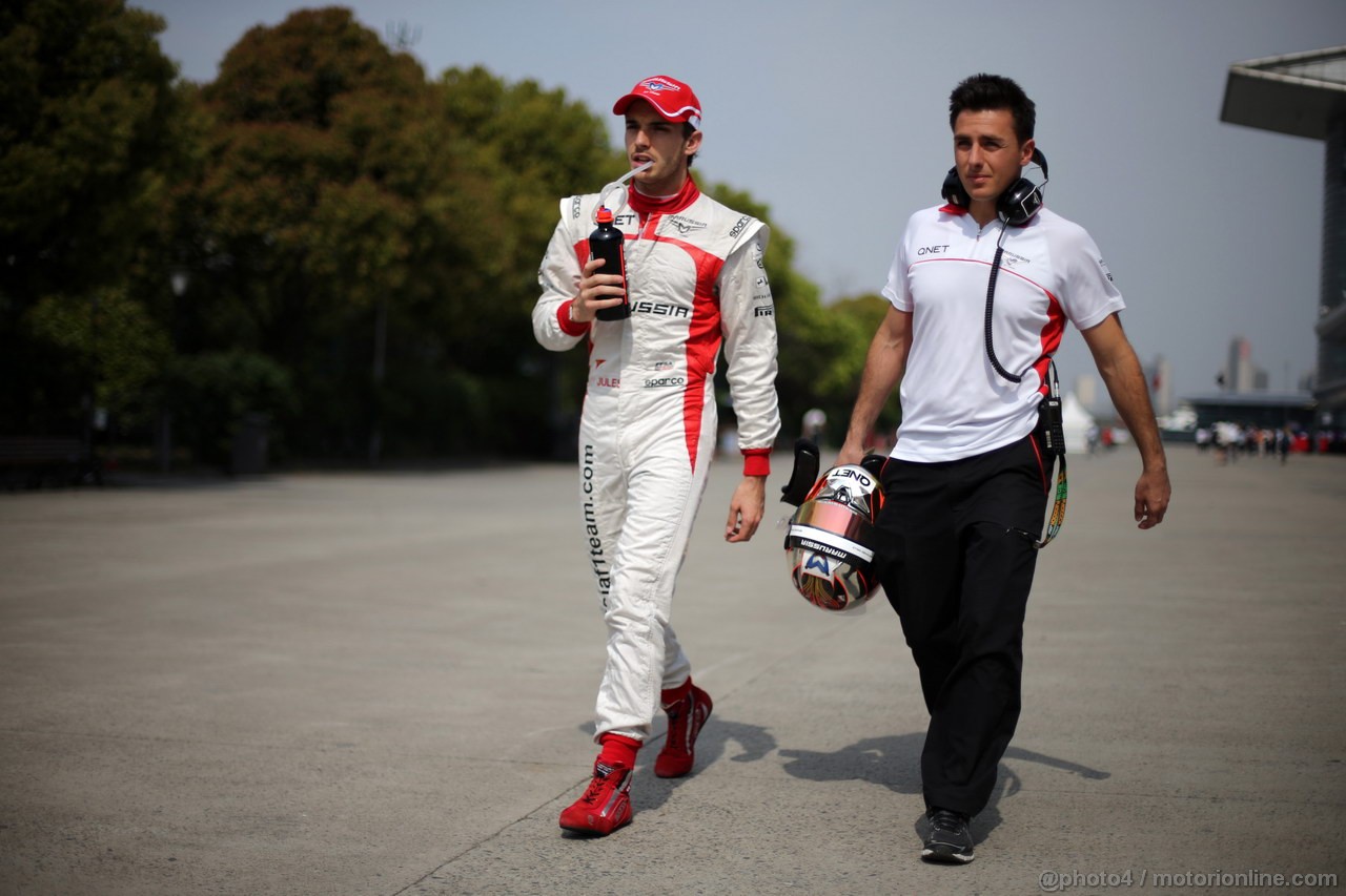 GP CINA, 13.04.2013- Qualifiche, Jules Bianchi (FRA) Marussia F1 Team MR02 