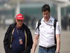 GP CINA, 13.04.2013- Nikki Lauda (AU), Mercedes e Toto Wolff (GER) Mercedes AMG F1 Shareholder e Executive Director 