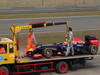 GP CINA, 13.04.2013- Qualifiche, The Red Bull Racing RB9 of Mark Webber (AUS) is recovered back to the pits on the back of a truck.