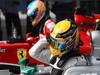 GP CINA, 13.04.2013- Qualifiche, Fernando Alonso (ESP) Ferrari F138 e Lewis Hamilton (GBR) Mercedes AMG F1 W04 pole position 