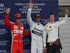 GP CINA, 13.04.2013- Qualifiche, terzo Fernando Alonso (ESP) Ferrari F138, Lewis Hamilton (GBR) Mercedes AMG F1 W04 pole position e secondo Kimi Raikkonen (FIN) Lotus F1 Team E21