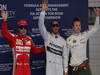 GP CINA, 13.04.2013- Qualifiche, terzo Fernando Alonso (ESP) Ferrari F138, Lewis Hamilton (GBR) Mercedes AMG F1 W04 pole position e secondo Kimi Raikkonen (FIN) Lotus F1 Team E21 