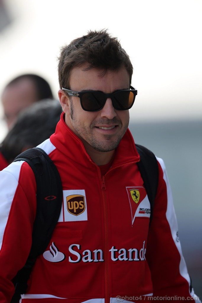GP CINA, 12.04.2013- Fernando Alonso (ESP) Ferrari F138 