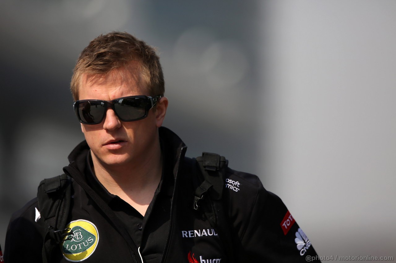 GP CINA, 12.04.2013- Kimi Raikkonen (FIN) Lotus F1 Team E21 