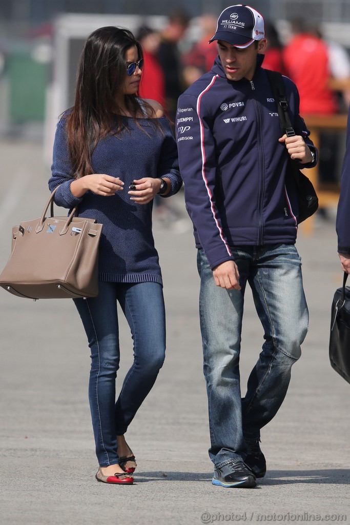 GP CINA, 12.04.2013- Pastor Maldonado (VEN) Williams F1 Team FW35 e Domenica