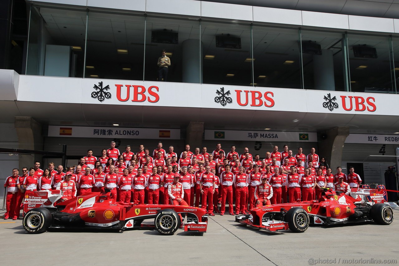 GP CINA, 12.04.2013- Photo Team, Ferrari