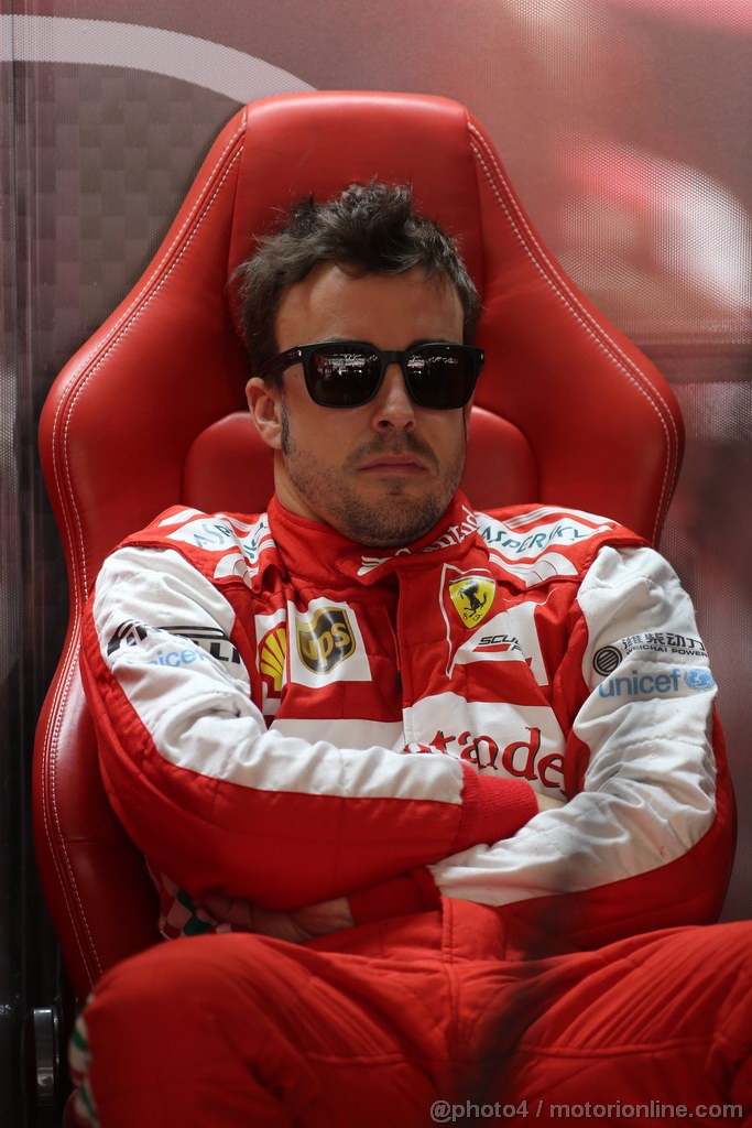 GP CINA, 12.04.2013- Prove Libere 1, Fernando Alonso (ESP) Ferrari F138 