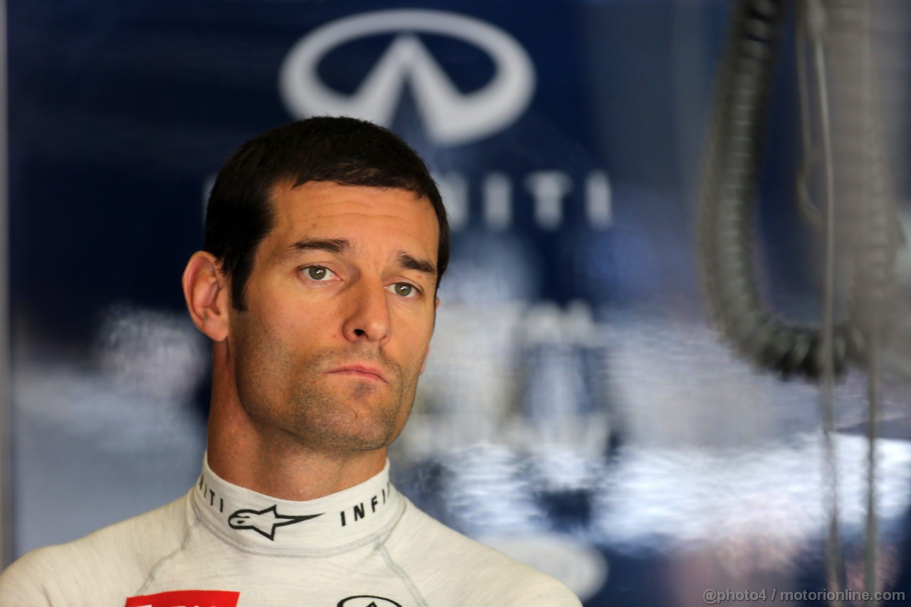 GP CINA, 12.04.2013- Prove Libere 1, Mark Webber (AUS) Red Bull Racing RB9 
