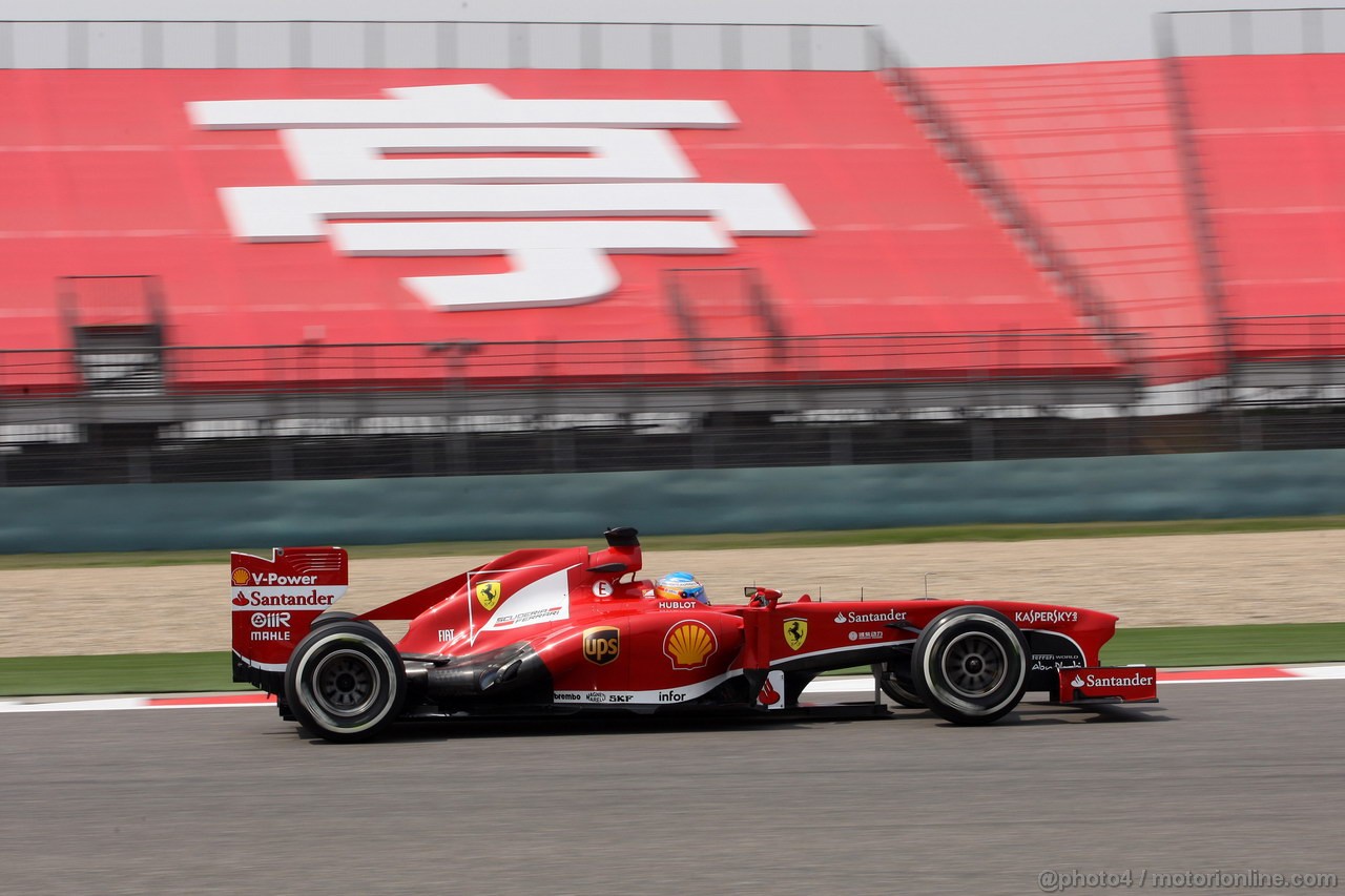 GP CINA, 12.04.2013- Prove Libere 1, Fernando Alonso (ESP) Ferrari F138 