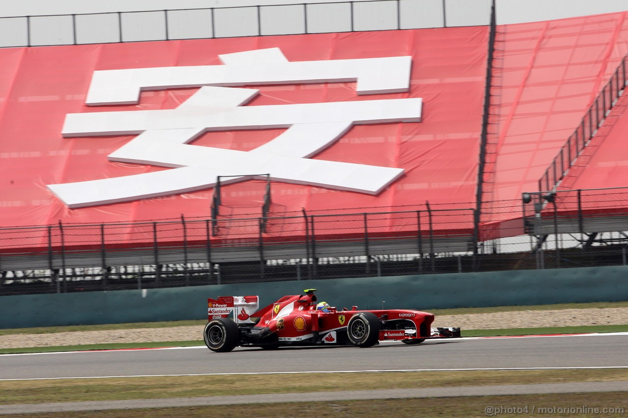 GP CINA, 12.04.2013- Prove Libere 1, Felipe Massa (BRA) Ferrari F138 