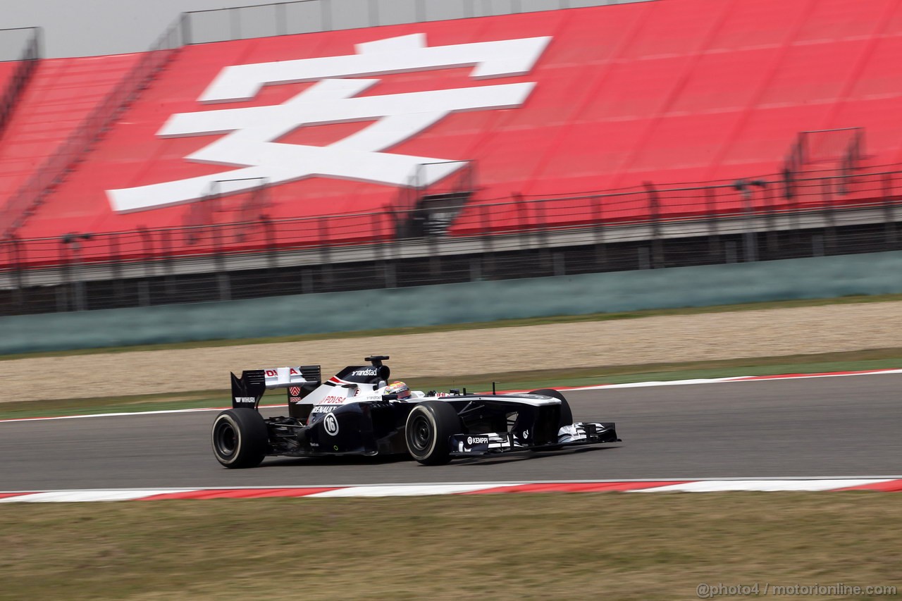 GP CINA, 12.04.2013- Prove Libere 1, Pastor Maldonado (VEN) Williams F1 Team FW35 