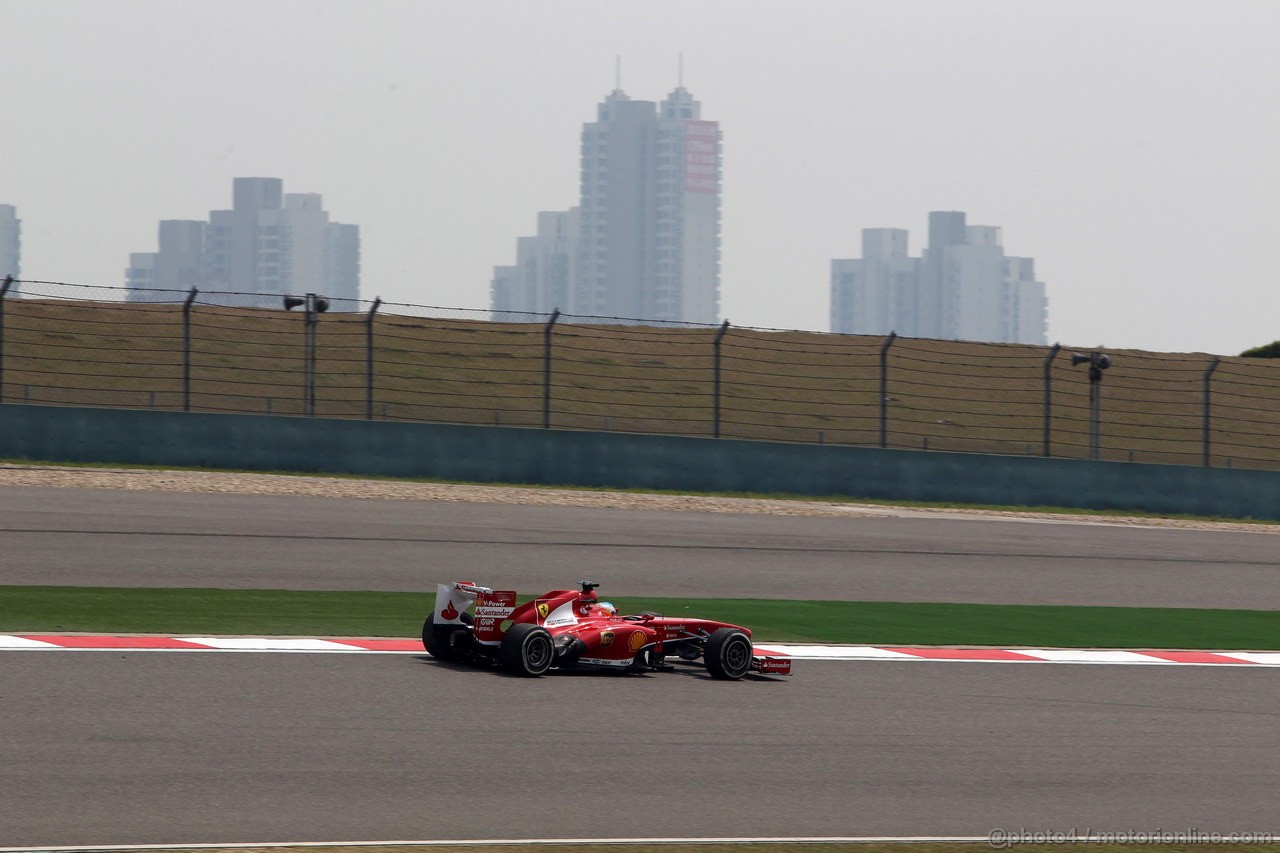 GP CINA, 12.04.2013- Prove Libere 1, Fernando Alonso (ESP) Ferrari F138 