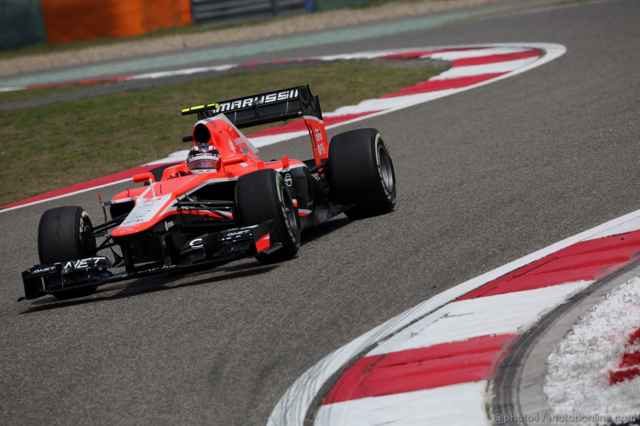 GP CINA, 12.04.2013- Prove Libere 1,Max Chilton (GBR), Marussia F1 Team MR02 
