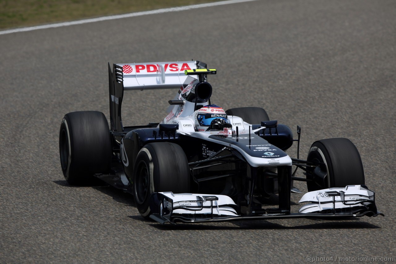 GP CINA, 12.04.2013- Prove Libere 1, Valtteri Bottas (FIN), Williams F1 Team FW35 