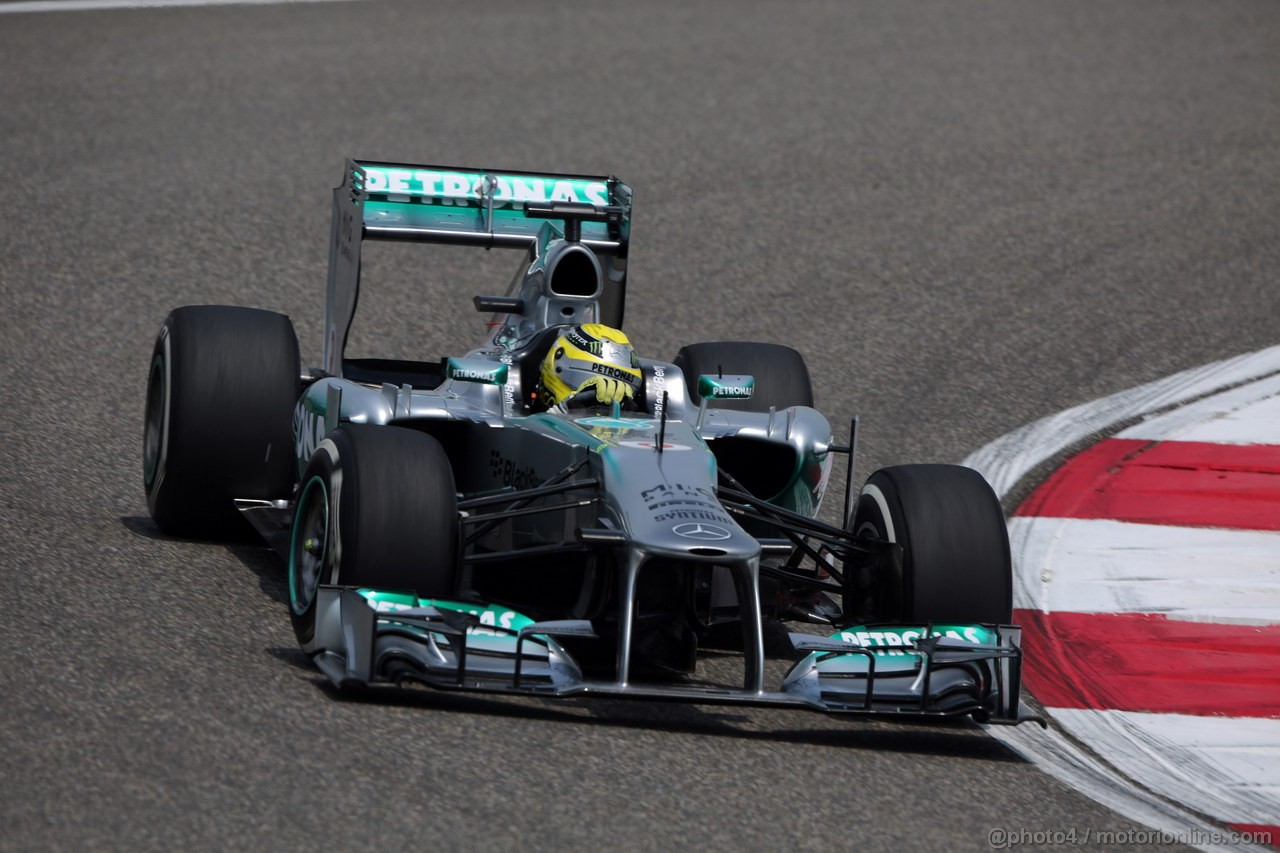 GP CINA, 12.04.2013- Prove Libere 1, Nico Rosberg (GER) Mercedes AMG F1 W04 