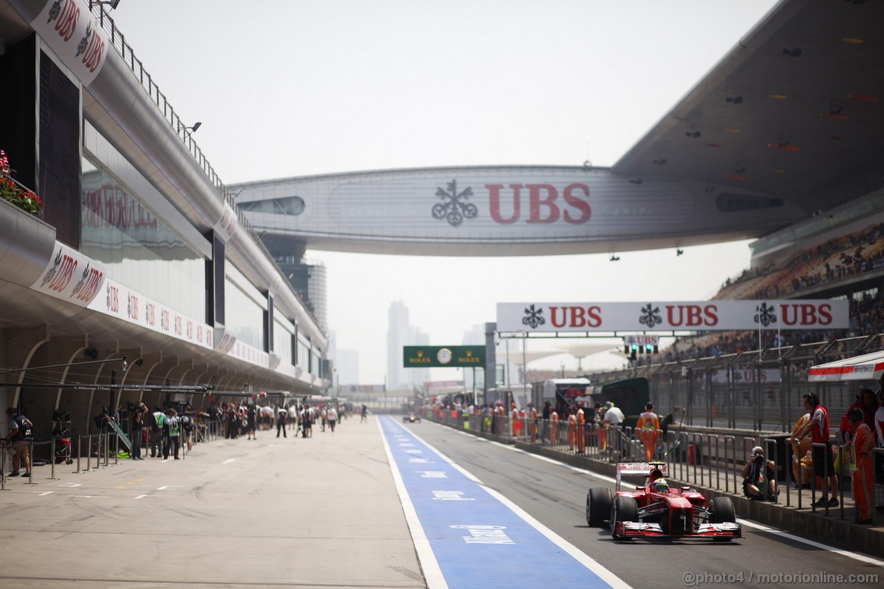 GP CINA, 12.04.2013- Prove Libere 1, Felipe Massa (BRA) Ferrari F138 