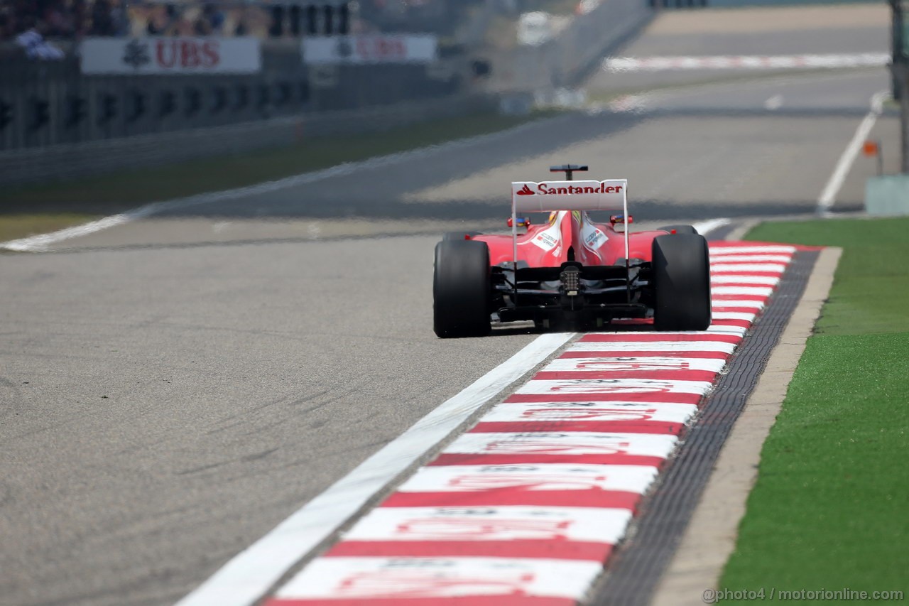 GP CINA, 12.04.2013- Prove Libere 1, Fernando Alonso (ESP) Ferrari F138 