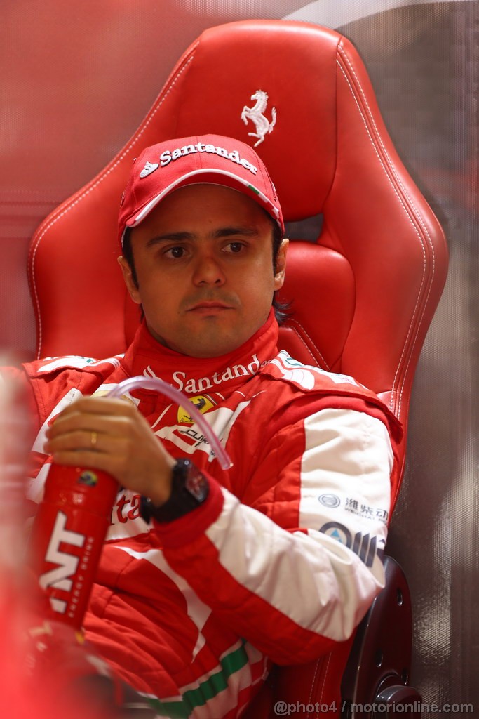 GP CINA, 12.04.2013- Prove Libere 1, Felipe Massa (BRA) Ferrari F138 